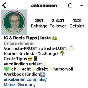 Instagram Profilbild Anke Benen
